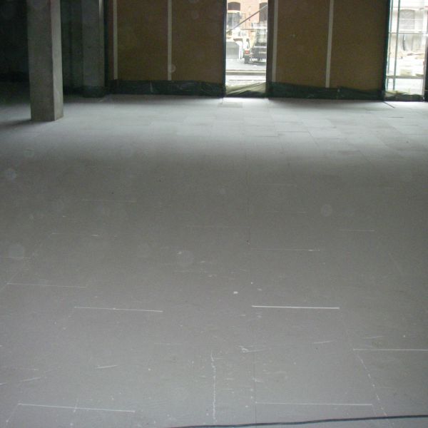 Verlegte Trittschalldämmung Polystrol Hartschaum